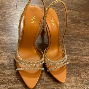 Zara rhinestone high heels